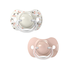 Paquete Con 2 Chupetes Suavinex SX Pro Birdies Rosa 0-6M