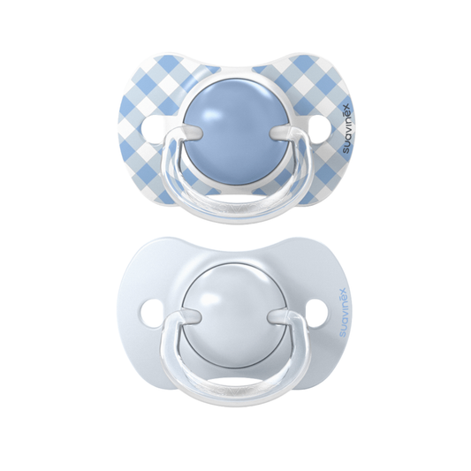 Paquete Con 2 Chupetes Suavinex SX Pro Azul 0-6M