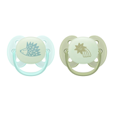 Paquete con 2 chupetes Ultra Soft Nighttime 0-6m