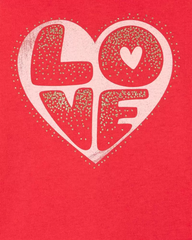 Carter's - Blusa de mangas largas con capucha "Love"