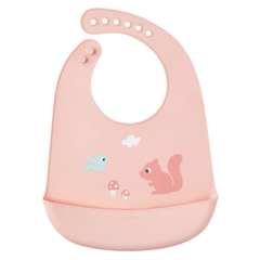 Babero De Silicona Cloudy Rosa