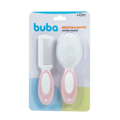 Kit Buba Cepillo y Peine Rosa