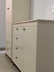 Cómoda Matic Zupy Laq. Off White/Eco Wood