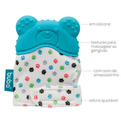 Guante Mordedor Oso Azul +3m