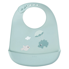 Babero De Silicona Cloudy Verde