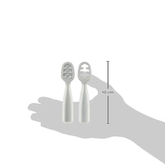 Kit 2 Cucharas de Entrenamiento Buba Gris +6m