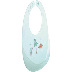 Babero De Silicona Con Estuche Dinosaurios