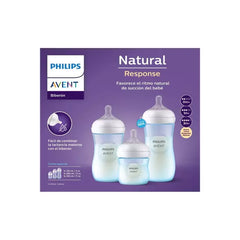 Set Con 3 Biberones Philips Avent Natural Response – Azul