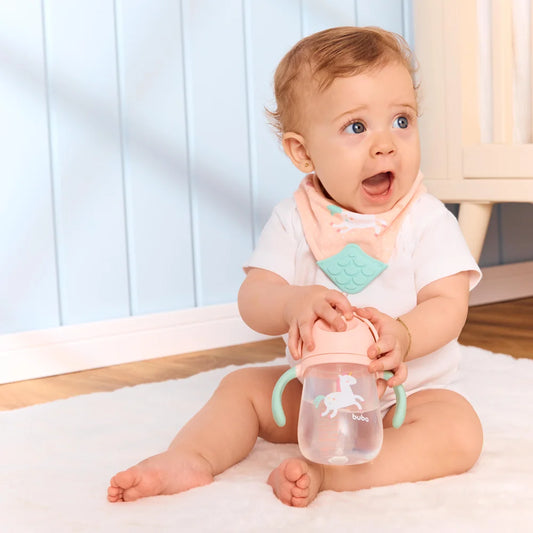 Vaso Con Manija Buba 240ml Rosa Unicornio