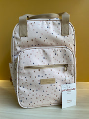 Mochila Maternidad Mediana Con Bolsillo Térmico Confeti Marfil
