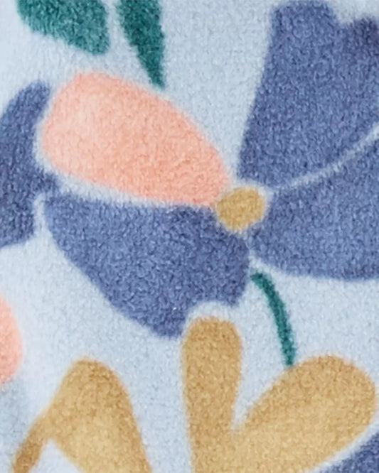 Carter's - Set con 3 piezas con abrigo de micro polar floral