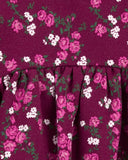 Carter's - Vestido floral frisado