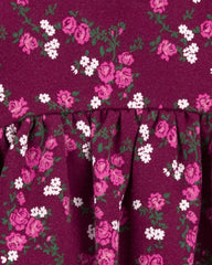 Carter's - Vestido floral frisado