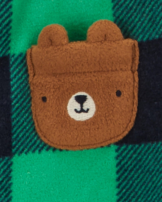 Carter's - Enterizo/Pijama de micro polar de oso