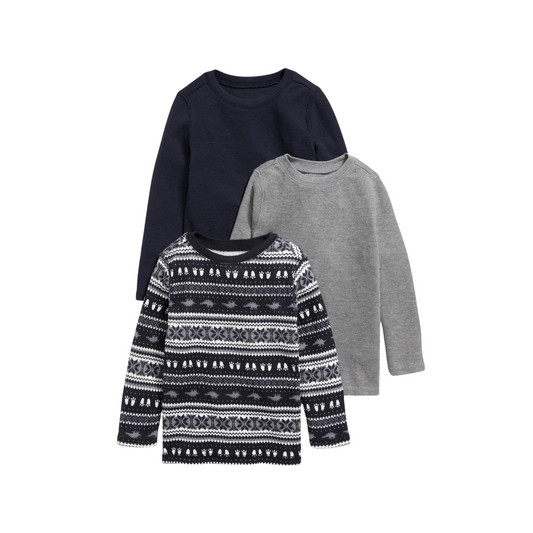 Old Navy - Paquete con 3 remeras termicas con mangas largas