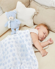 Kit Manta Con Oso Buba Azul