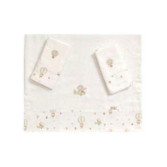 Kit con 3 Babitas de Algodón Ombro/Boca Verde Té