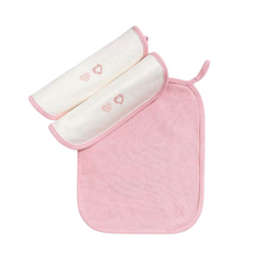 Kit con 3 Babitas de Algodón Ombro/Boca Rosa