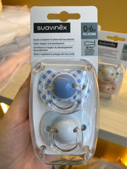Paquete Con 2 Chupetes Suavinex SX Pro Azul 0-6M