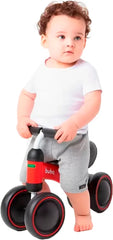 Bicicleta de Equilíbrio 4 Ruedas Roja Buba