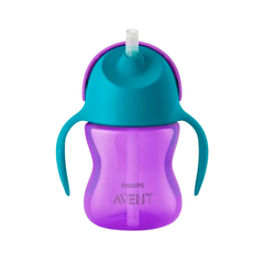 Vaso con Pajita y Asas Philips Avent Morado/Turquesa