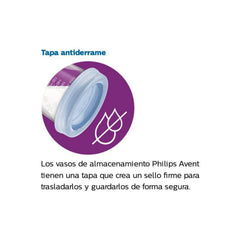 Set con 10 Vasos de Almacenamiento Philips Avent
