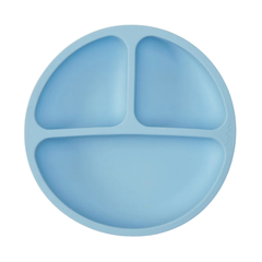 Plato De Silicona Con Ventosas Buba Azul