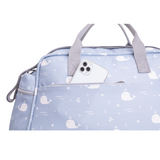 Bolso Maternidad Grande Fondo Del Mar Azul