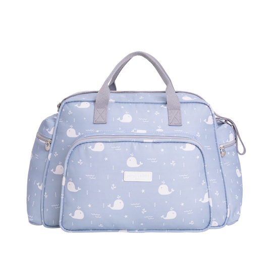 Bolso Maternidad Grande Fondo Del Mar Azul