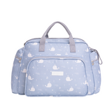 Bolso Maternidad Grande Fondo Del Mar Azul