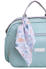 Bolso Maternidad Grande Arco Iris Verde