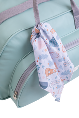 Bolso Maternidad Grande Arco Iris Verde