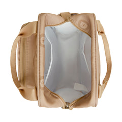 Bolso Maternidad Mediano Con Bolsillo Térmico León Caramelo