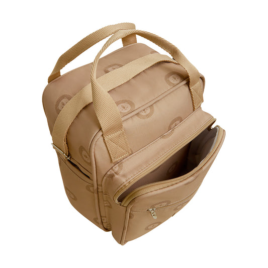 Bolso Maternidad Mediano Con Bolsillo Térmico León Caramelo