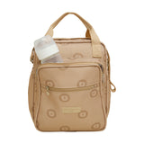 Bolso Maternidad Mediano Con Bolsillo Térmico León Caramelo