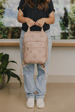 Bolso Maternidad Mediano Con Bolsillo Térmico León Caramelo