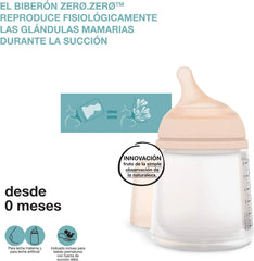 Biberón Suavinex Zero Zero Flujo Adaptable 0m+ 180ml