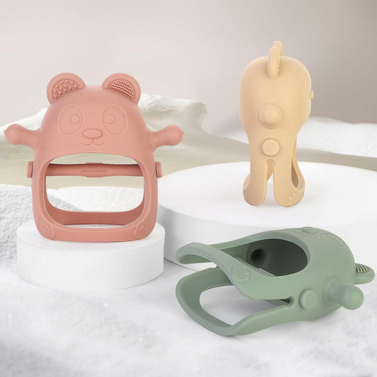 Paquete con 3 Mordedores/Manoplas de dentición