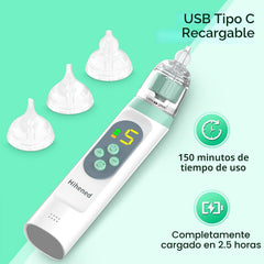 Aspirador Nasal Eléctrico Hihened Para Bebés