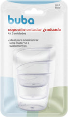 Kit Con 3 Buba Vaso Alimentador Graduado