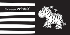 Libro de cartón blanco y negro