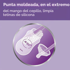 Cepillo Limpia Biberón y Tetina Buba Gris Philips Avent
