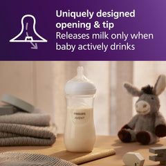 Paquete con 2 biberones Avent Natural 330ml (3m+)