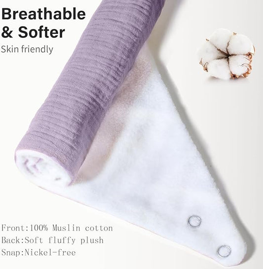 Paquete con 6 baberos de muselina