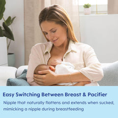 Paquete con 2 chupetes Original Start Azul/Marfil