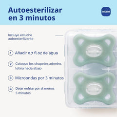 Paquete Con 2 Chupetes MAM Comfort Rosa 3-12M