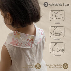 Paquete con 8 baberos de muselina rosa