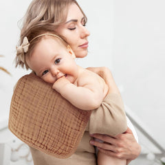 Paquete con 5 babitas de muselina (25.4cm x 50.8cm)