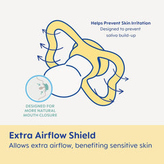 Paquete con 2 chupetes Air Night Rosa/Lilas