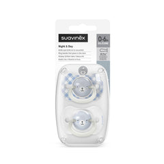 Paquete Con 2 Chupetes Suavinex SX Pro Night & Day 0-6M